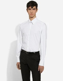 Cotton Martini-fit shirt