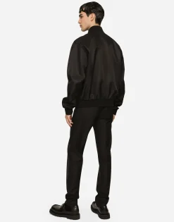 Cotton Martini-fit shirt with embroidery
