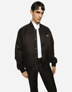 Cotton Martini-fit shirt with embroidery