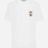 Cotton piqué polo-shirt with embroidery