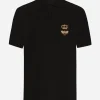 Cotton piqué polo-shirt with embroidery