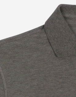 Cotton piqué polo-shirt with branded tag