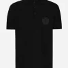 Cotton polo-shirt with DG logo embroidery