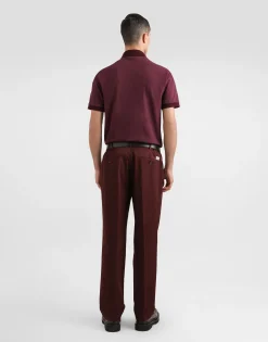 Cotton polo-shirt with logo tag