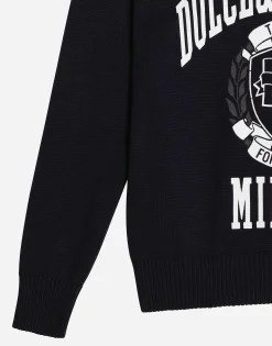 Cotton pullover with Dolce&Gabbana logo