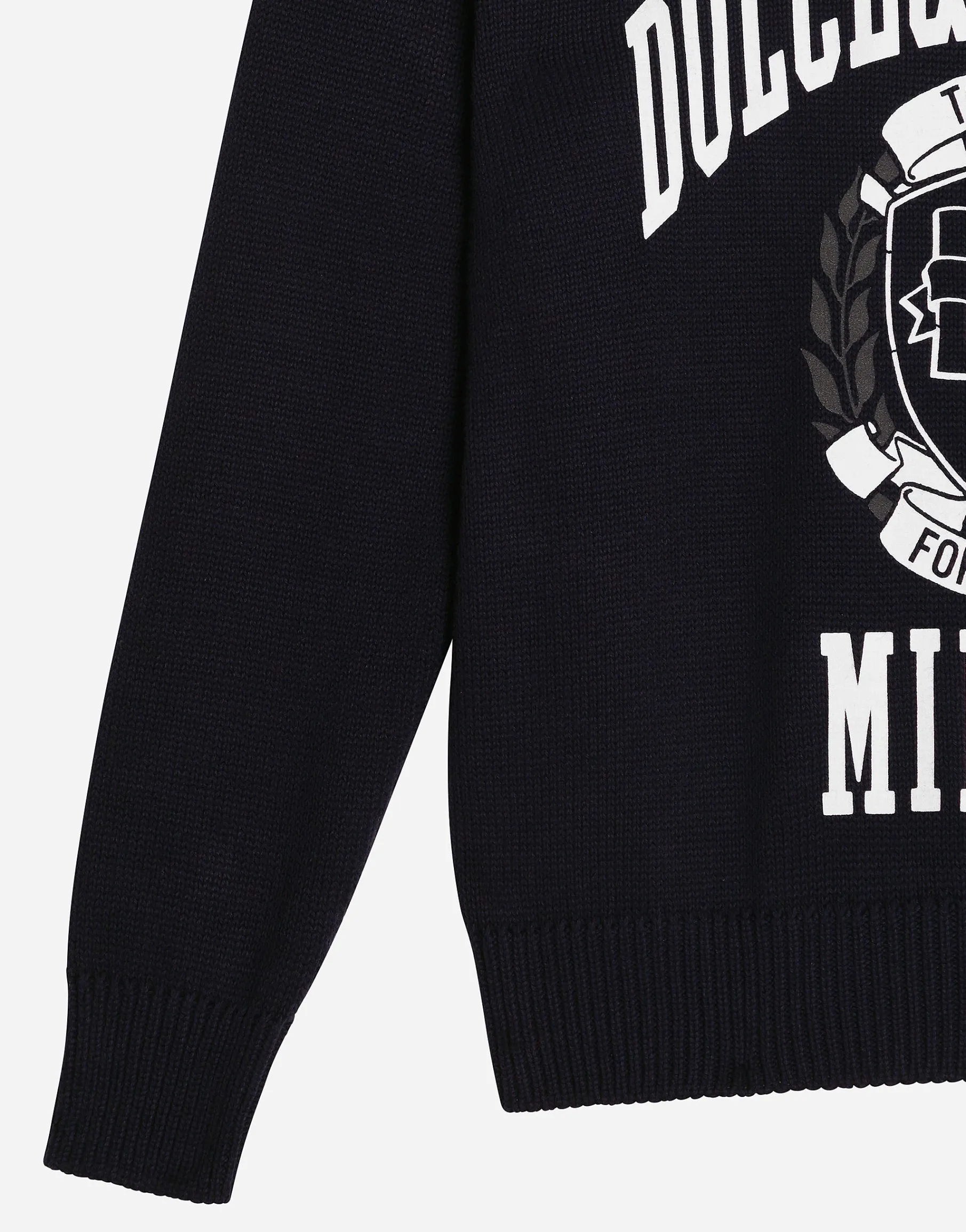 Cotton pullover with Dolce&Gabbana logo