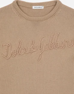 Cotton pullover with Dolce&Gabbana logo