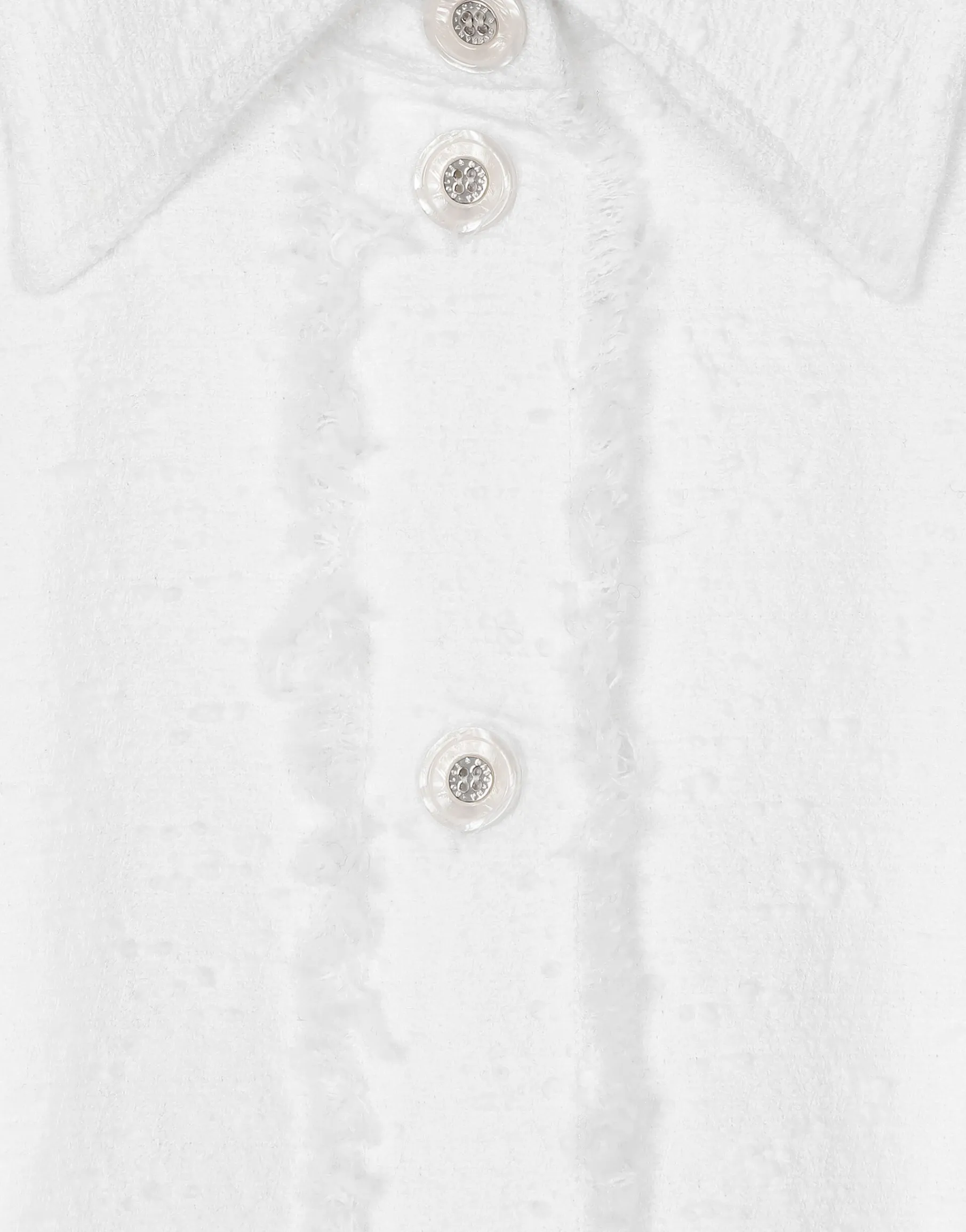 Cotton raschel tweed calf-length dress
