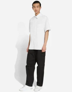 Cotton shirt with DG embroidery