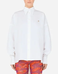Cotton shirt with DG logo