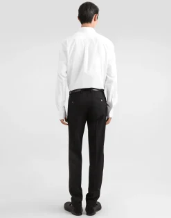 Cotton shirt with heraldic patch