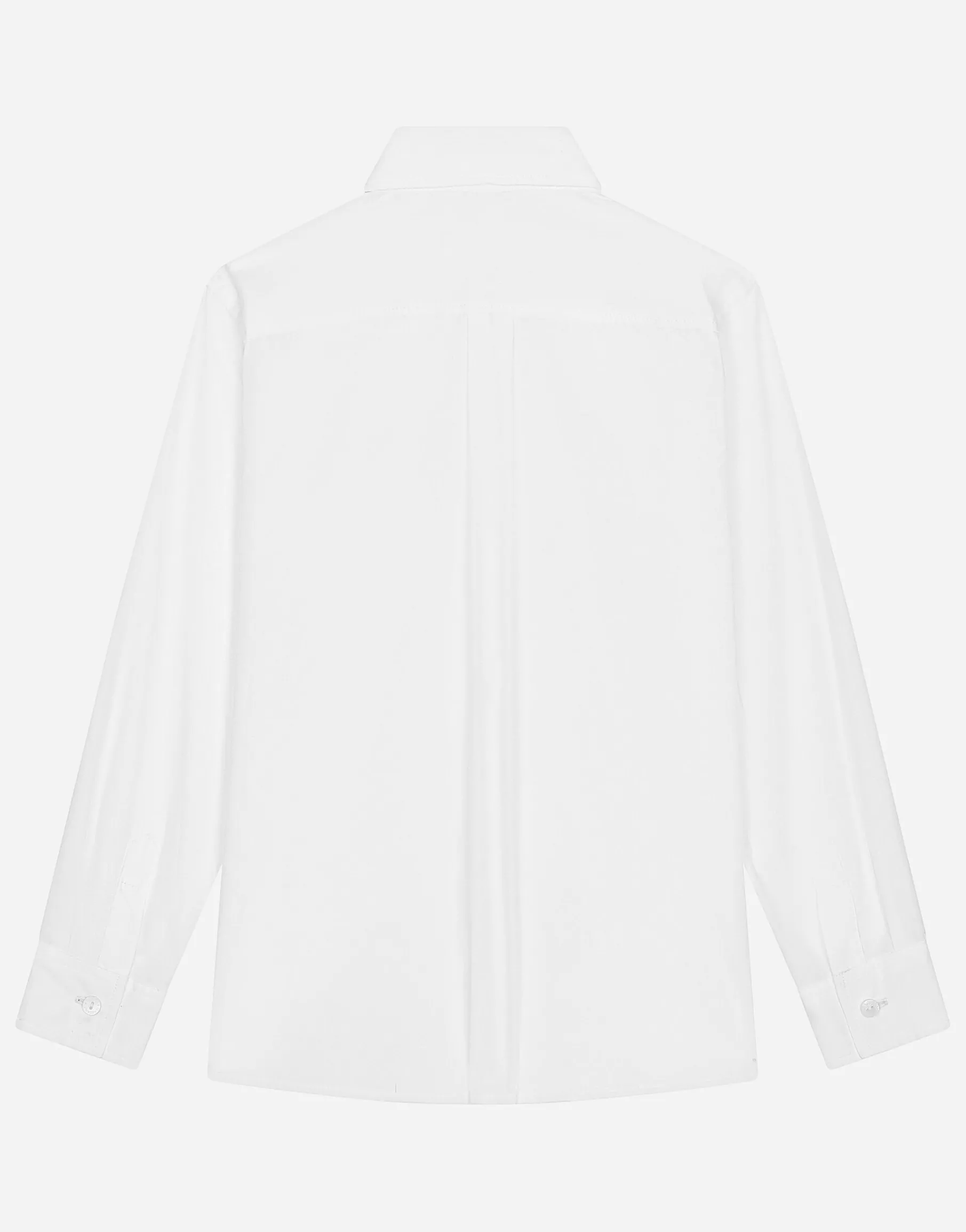 Cotton shirt with logo tag