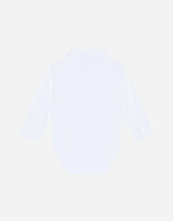 Cotton shirt-style bodysuit