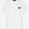 Cotton T-shirt with branded tag