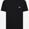 Cotton T-shirt with branded tag