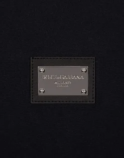 Cotton T-shirt with branded tag