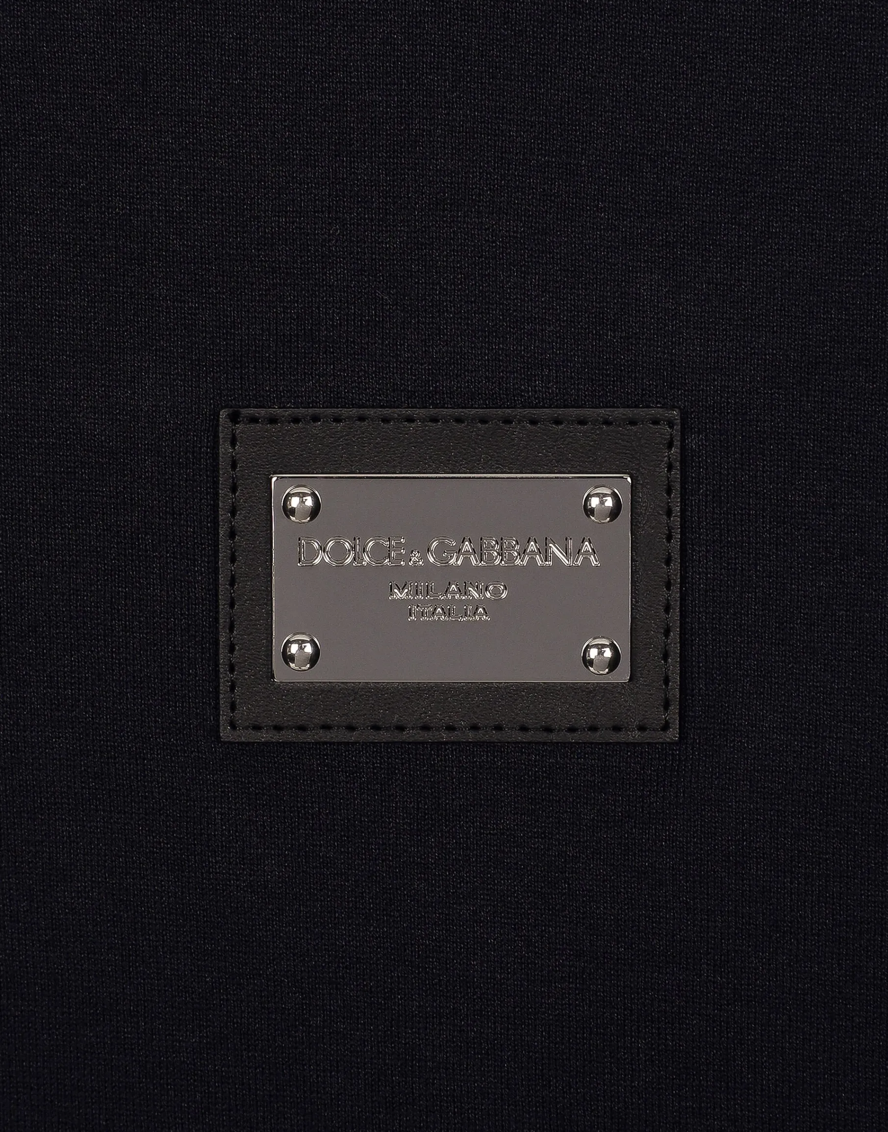 Cotton T-shirt with branded tag