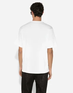 Cotton T-shirt with branded tag