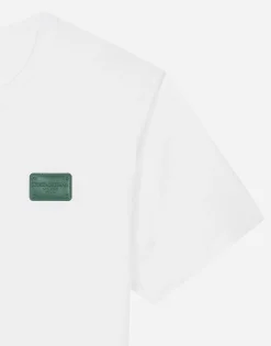 Cotton T-shirt with branded tag