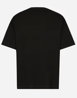Cotton T-shirt with branded tag