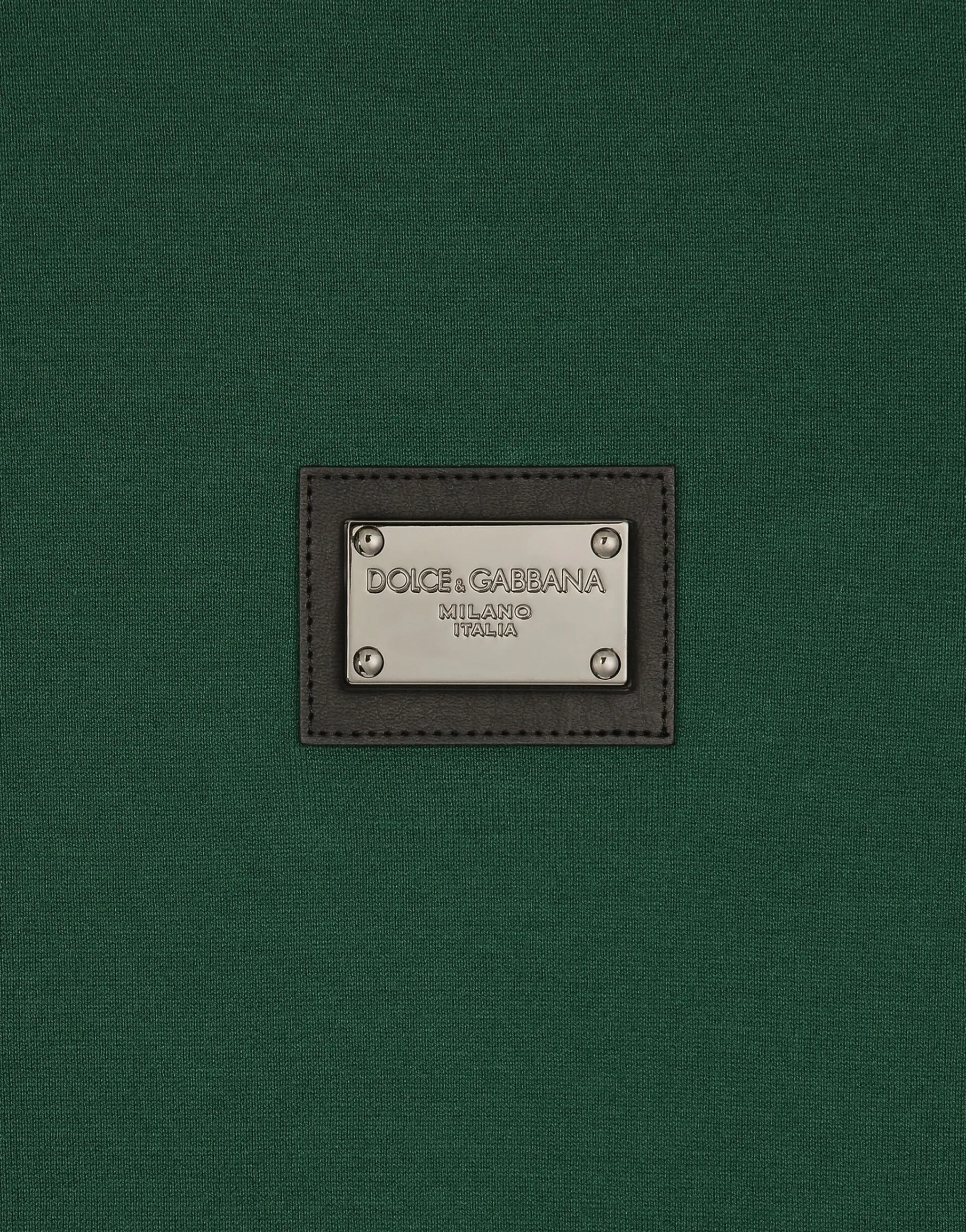 Cotton T-shirt with branded tag