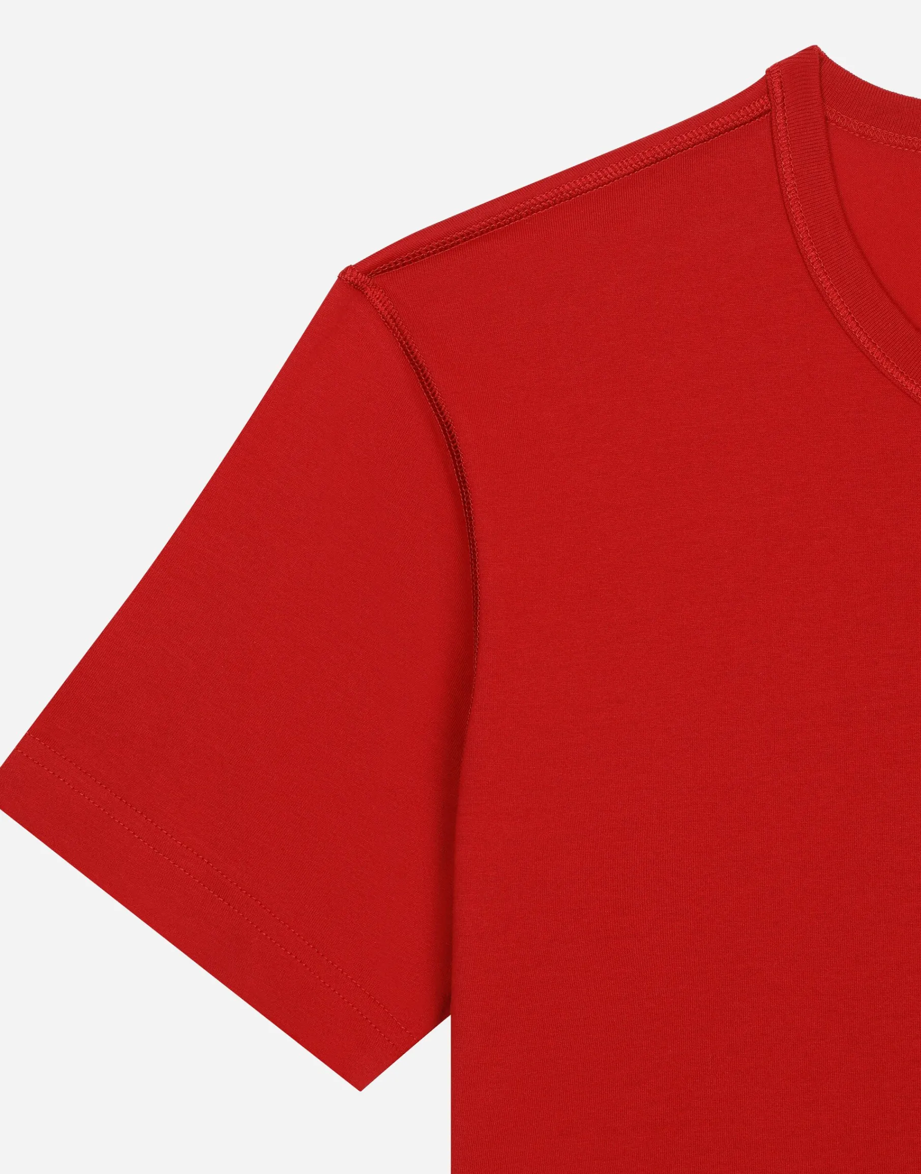 Cotton T-shirt with branded tag