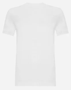 Cotton T-shirt with Crystal DG logo