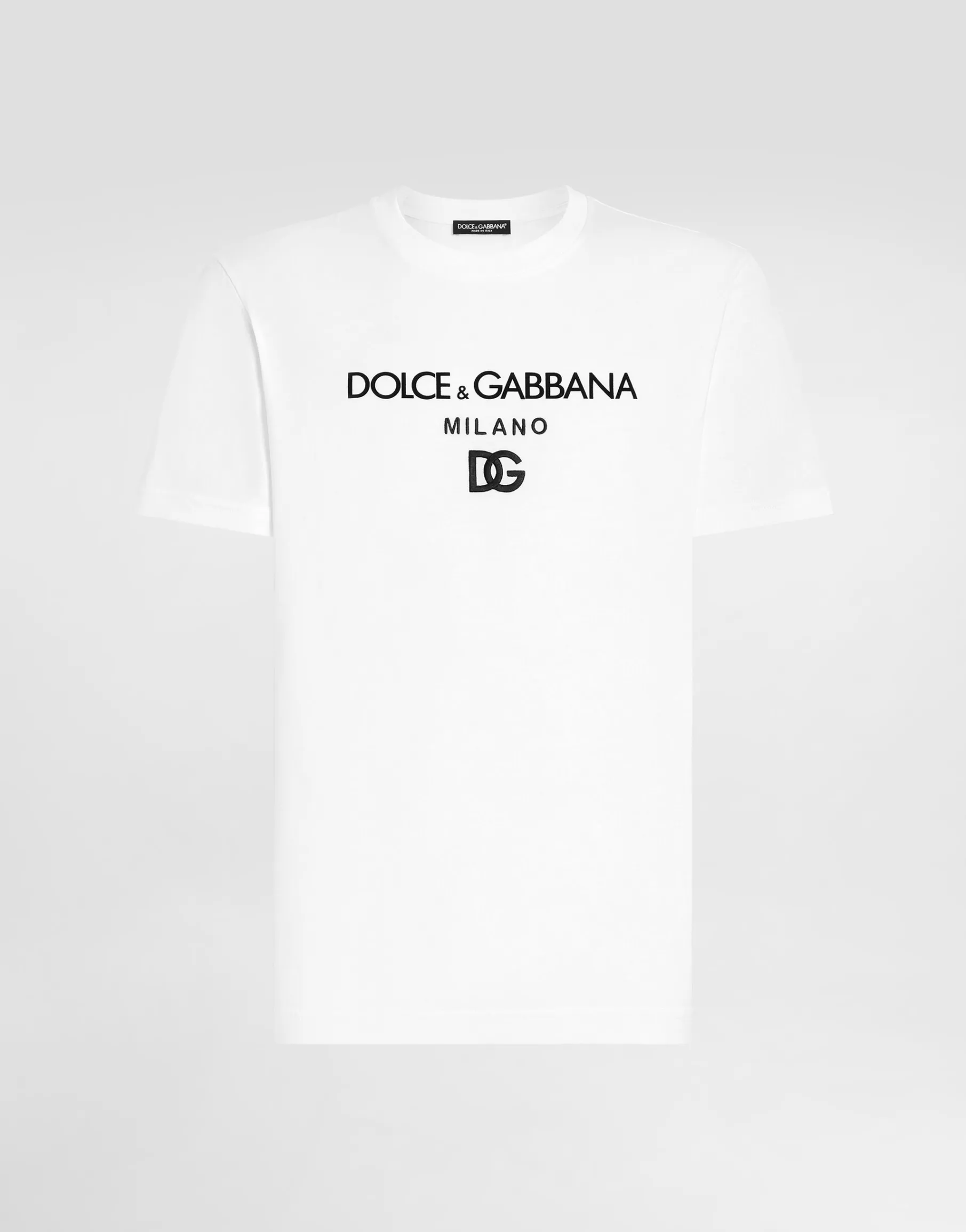 Cotton T-shirt with DG embroidery