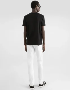 Cotton T-shirt with DG embroidery