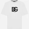 Cotton T-shirt with DG logo print