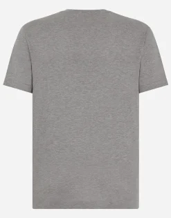Cotton T-shirt with DG Milano logo embroidery