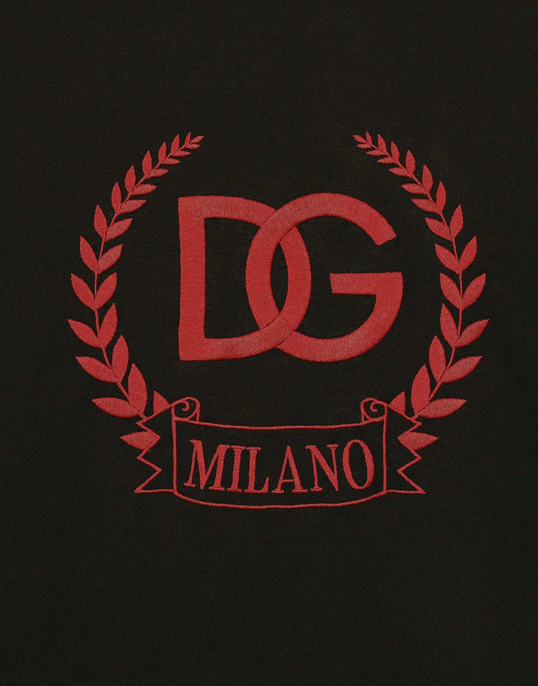 Cotton T-shirt with DG Milano logo embroidery