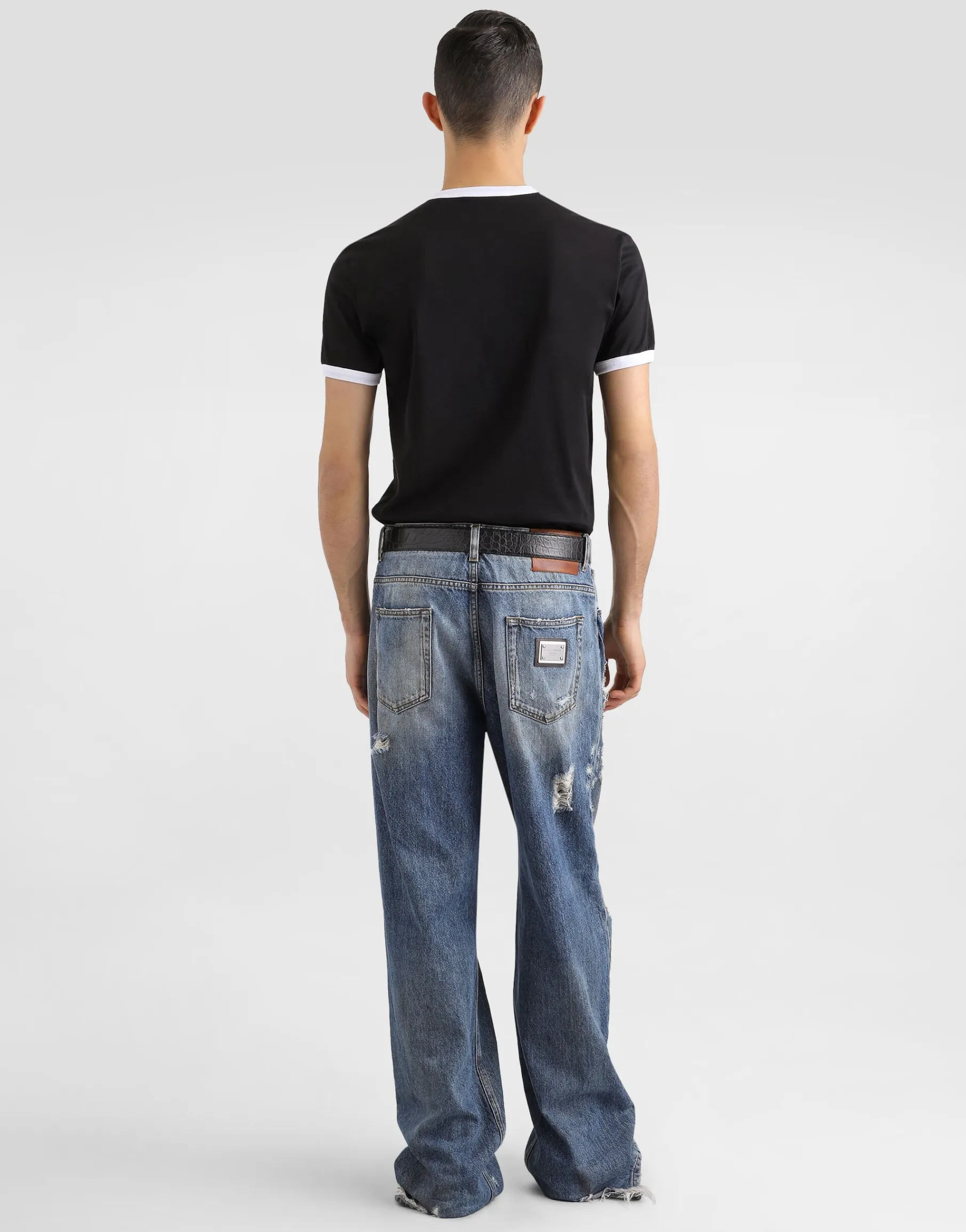 Cotton T-shirt with DG print