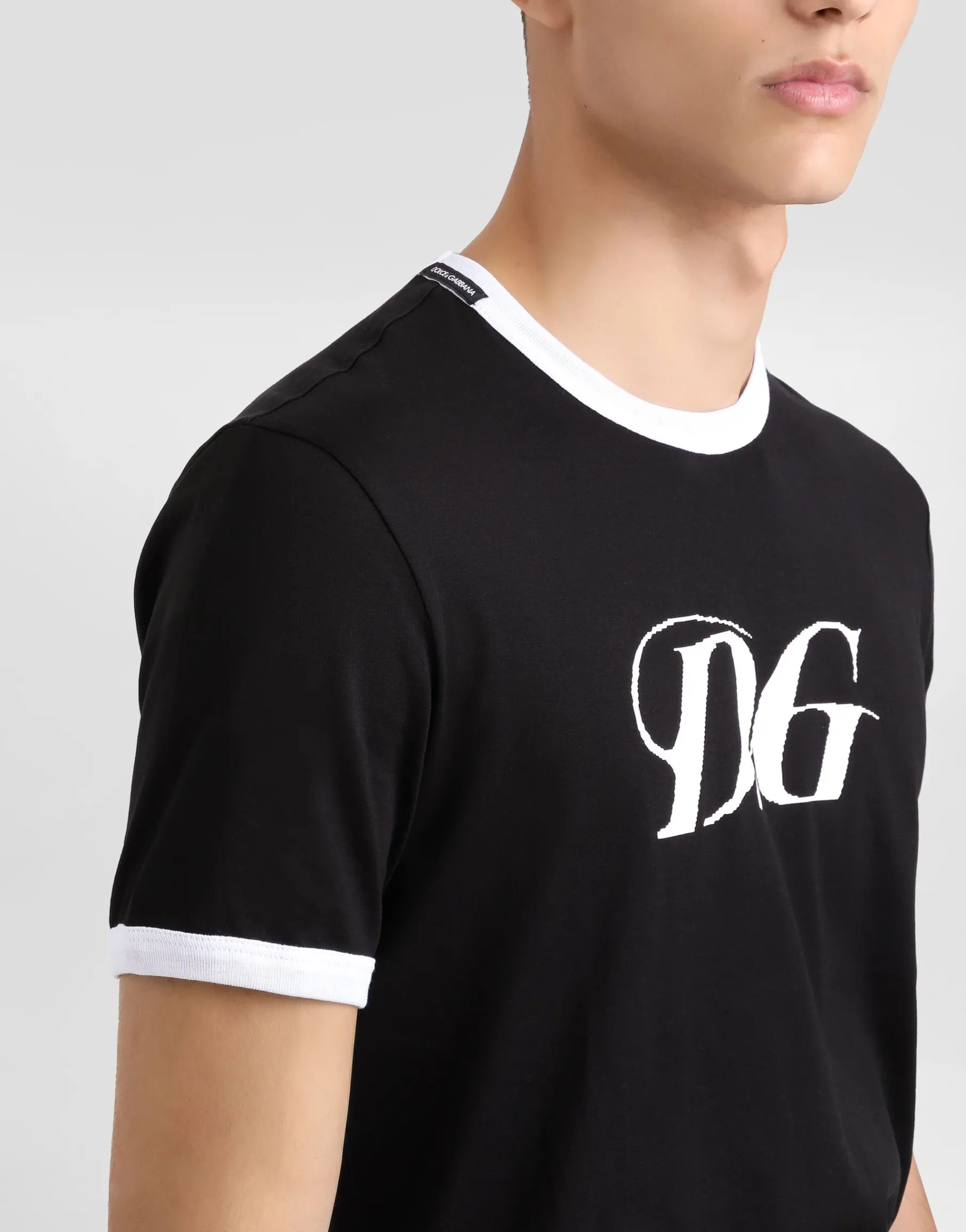 Cotton T-shirt with DG print