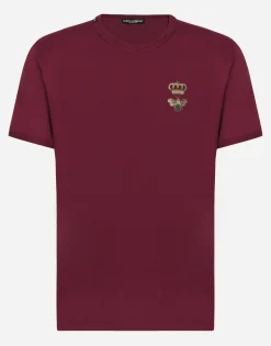 Cotton T-shirt with embroidery