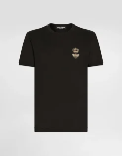 Cotton T-shirt with embroidery