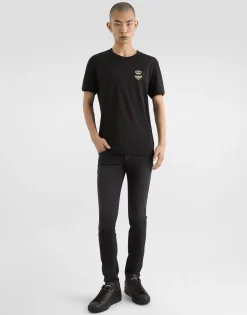 Cotton T-shirt with embroidery