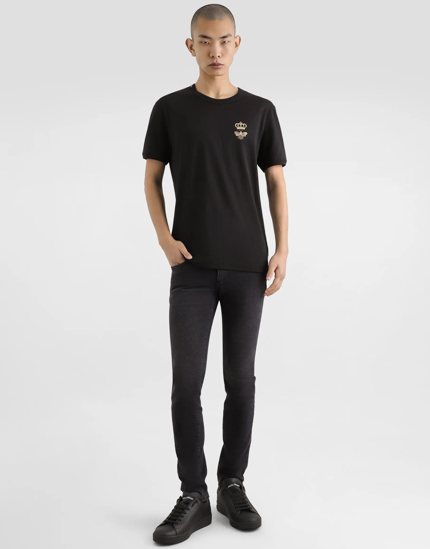 Cotton T-shirt with embroidery