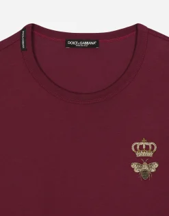 Cotton T-shirt with embroidery
