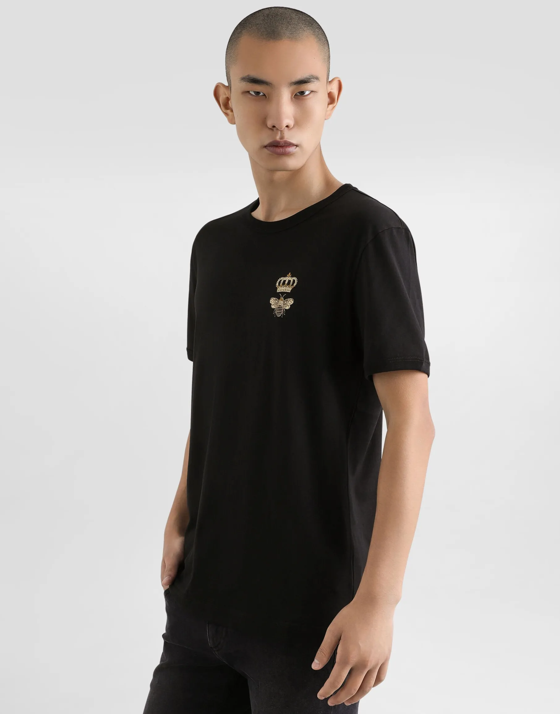 Cotton T-shirt with embroidery