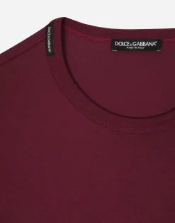 Cotton T-shirt with embroidery