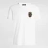 Cotton T-shirt with heraldic patch