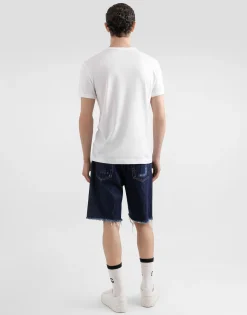 Cotton T-shirt with heraldic patch