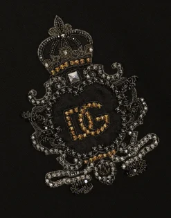 Cotton T-shirt with heraldic DG patch