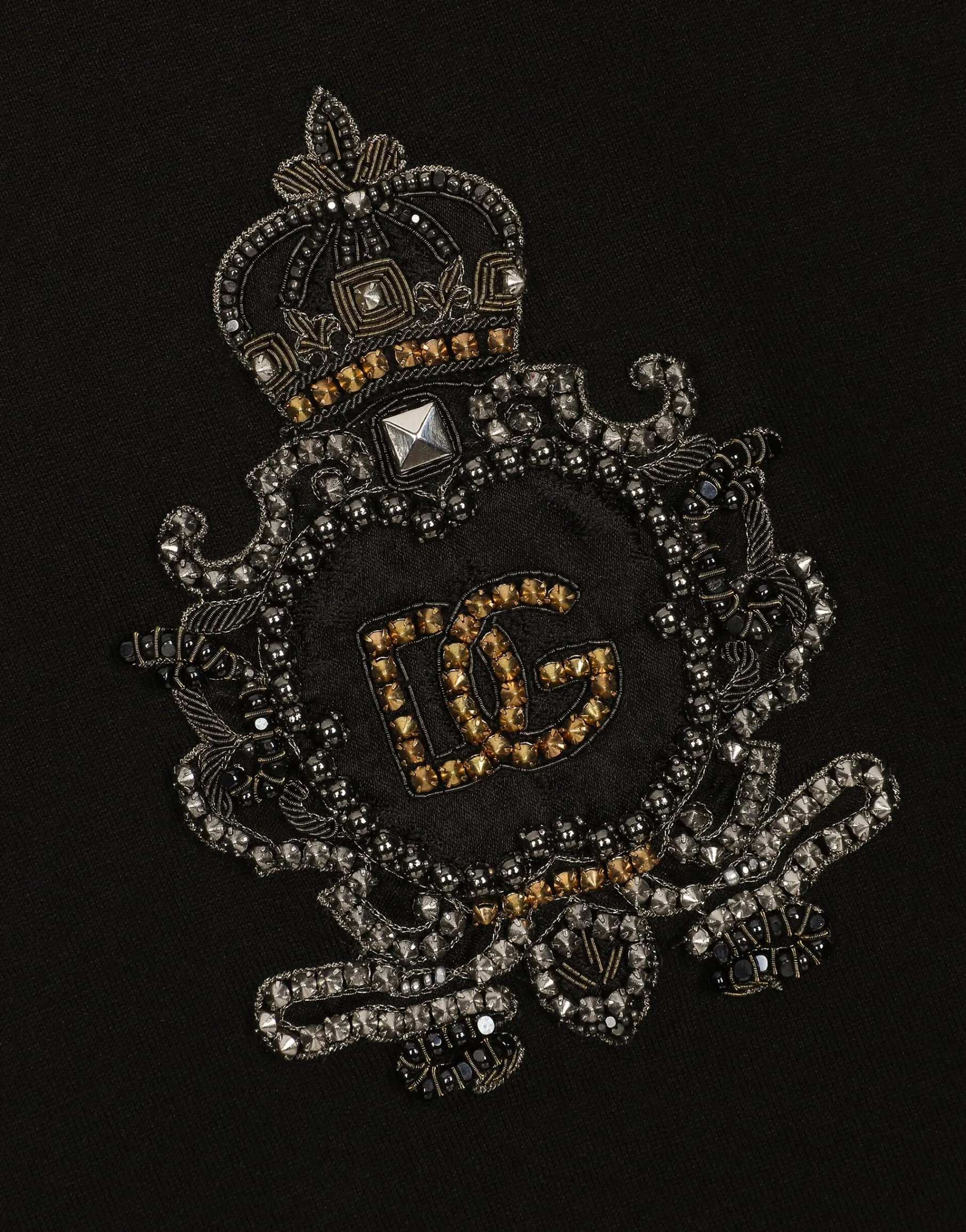 Cotton T-shirt with heraldic DG patch