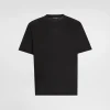 Cotton T-shirt with logo embroidery