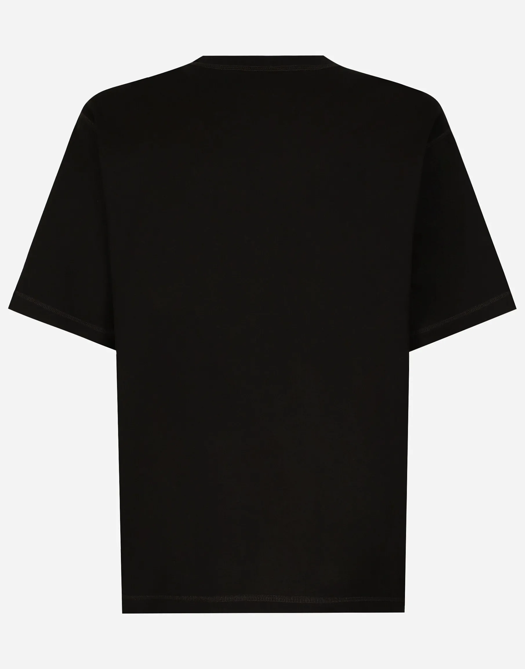 Cotton T-shirt with logo embroidery
