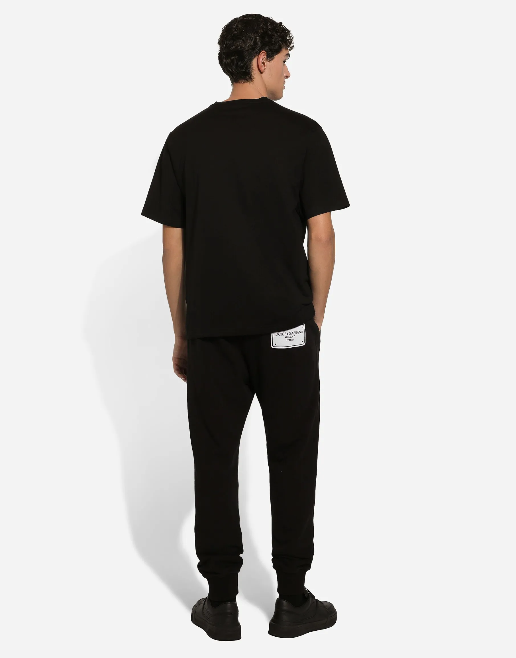 Cotton T-shirt with logo embroidery