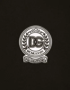 Cotton T-shirt with logo embroidery