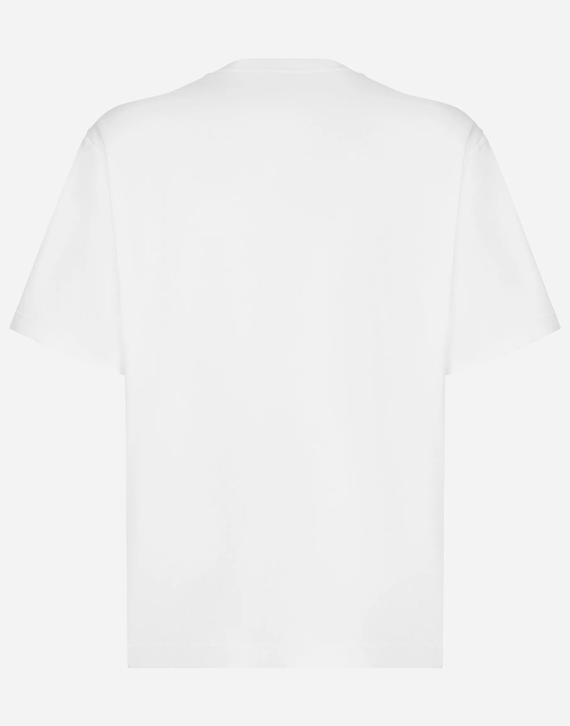 Cotton T-shirt with logo embroidery